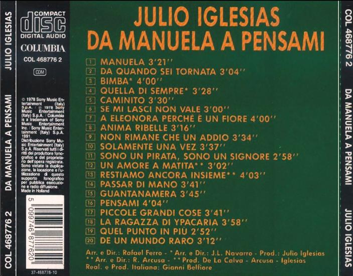 1978 - Da Manuela A Pensami - Da Manuela A Pensami Trasera.jpg