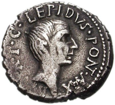 Rzym starożytny - numizmatyka rzymska - obrazy - Marcus_Aemilius_Lepidus1.jpg