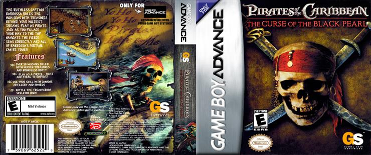  Covers Game Boy Advance - Pirates of the Caribbean Curse of the Black Pearl Game Boy Advance gba - Cover.jpg