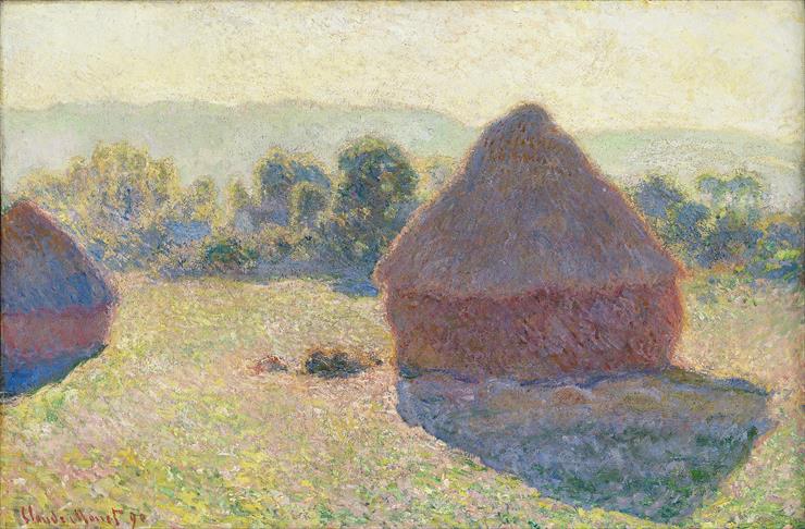 1879-1890 - Claude Monet - Haystacks in the Sunlight, Midday 1890.jpg