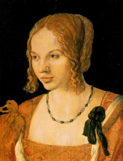 Drer, Albrecht  1471-1528 - DRER PORTRAIT OF A YOUNG VENETIAN WOMAN,1505, KUNSTHITORISC.JPG