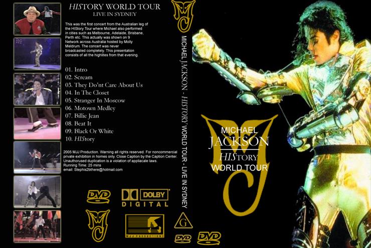 Okładki - Albumy - Michael Jackson - Live in History Tour Sydney-Australia 1996 DVD DVD COVER.jpg