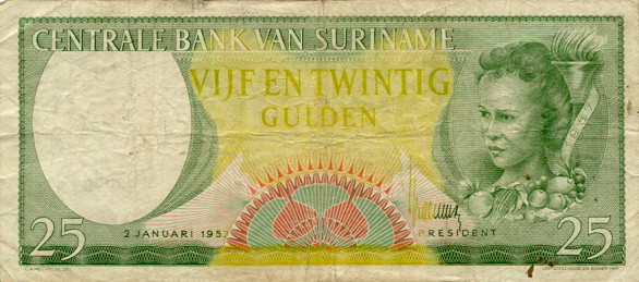Suriname - SurinameP27-25Gulden-1957-donatedfvt_f.jpg