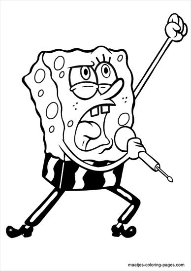 SpongeBob - spongebob - kolorowanka 5.GIF