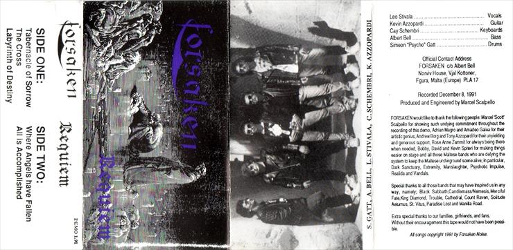 ForsakenMal - Requiem - Demo 1991 - Forsaken - Front cover.jpg