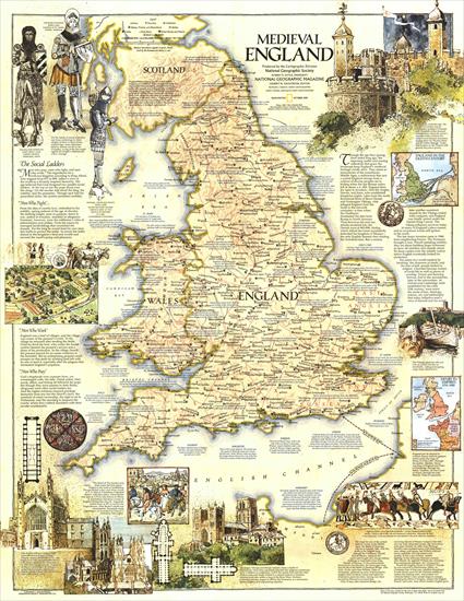 National Geografic - Mapy - England - Medieval 1979.jpg
