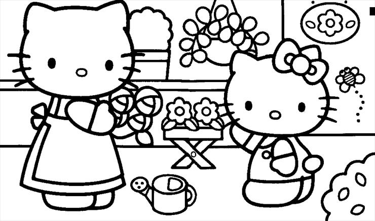 Kolorowanki Hello Kitty - Hello Kitty - kolorowanka 157.gif