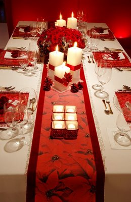 Dekoracje stolu Bozonarodzeniowego - Red Table2.jpg