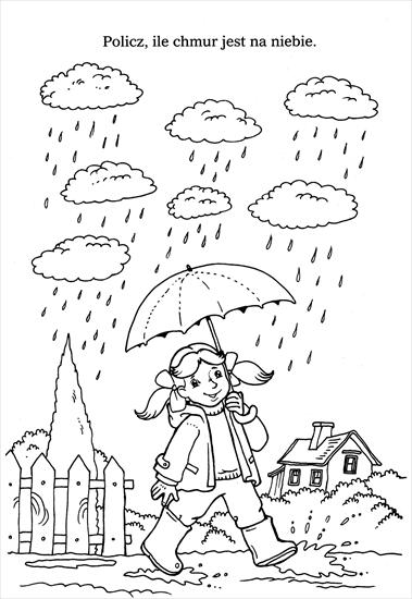 deszcz, parasole - deszcz, burza, pogoda - kolorowanka 6.JPG