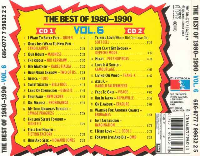 Covers - The Best of 1980-1990 Volume 6 - Back.jpg