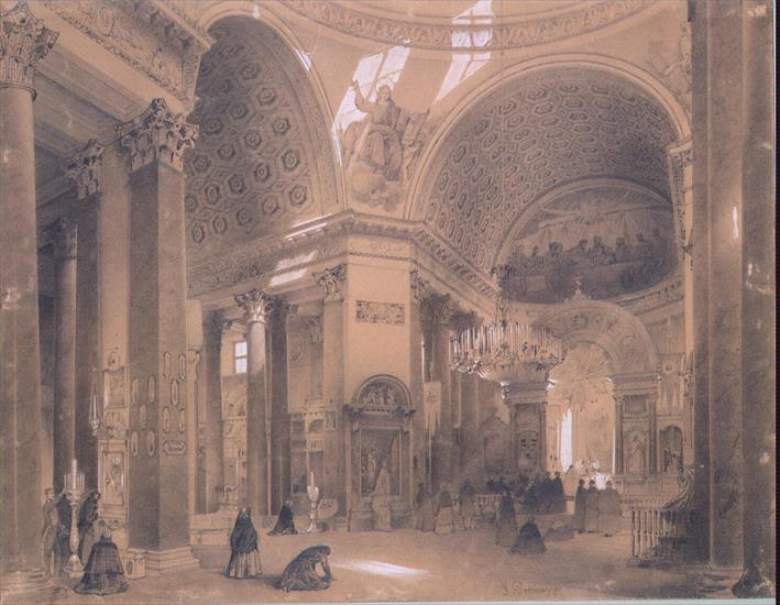P - Premazzi Luigi - Interior of the Cathedral of Our Lady of Kazan St Petersburg - OR-23634.jpg