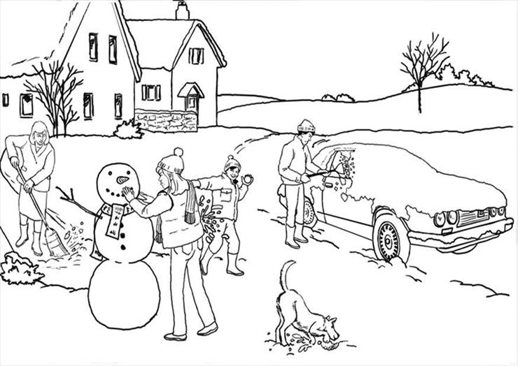 Zimowe zabawy dzieci - zimowe zabawy dzieci - kolorowanka 83.jpg