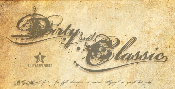 calligraphy fonts - BILLY-ARGEL-DIRTY-AND-CLASS.jpg