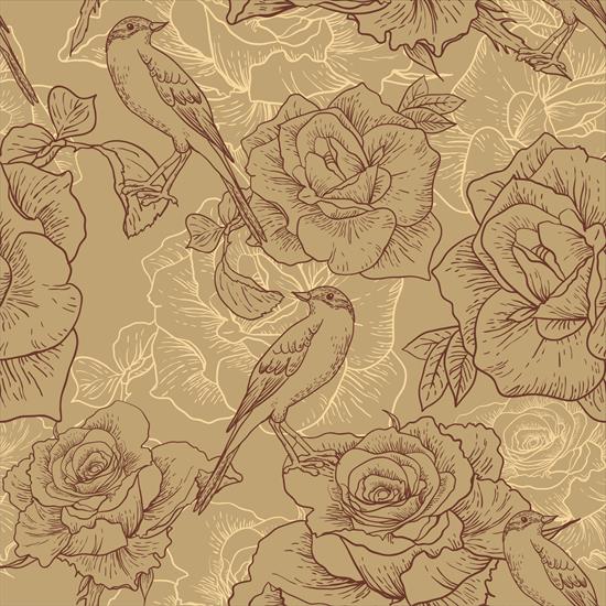 corel - Vintage hand drawn birds and flower pattern vector.jpg
