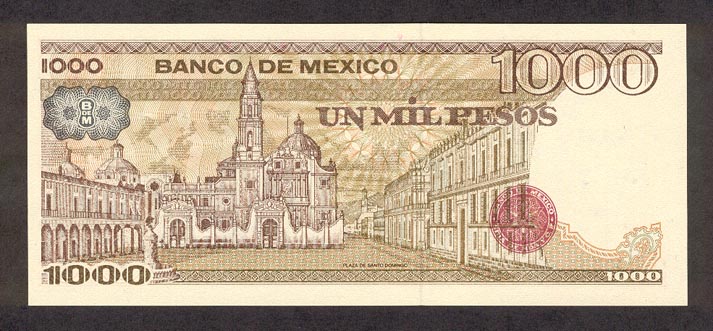 Meksyk - MexicoP80b-1000Pesos-1984-donatedth_b.jpg
