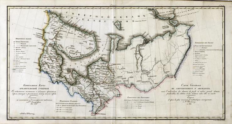 Mapy Imperium Rosyjskiego 1821 - 048b Gubernia Archangielska.tif