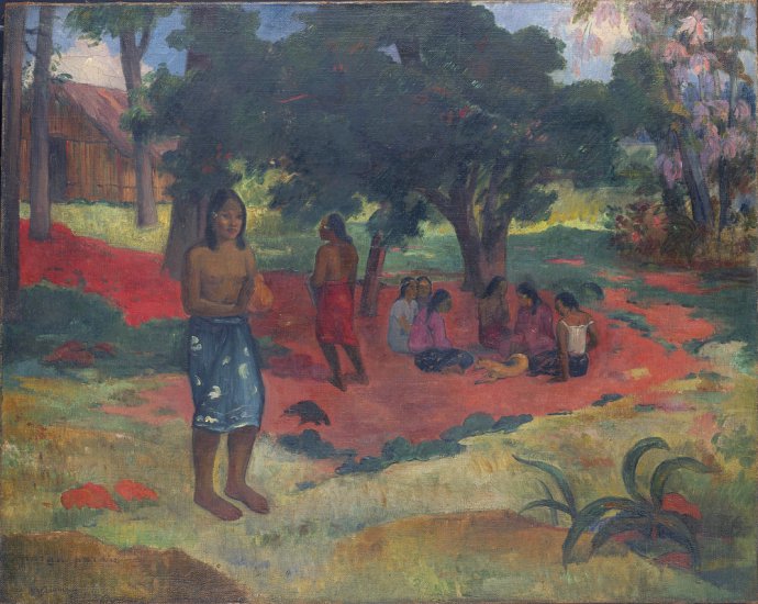 Paul Gauguin 1848 - 1903 Paintings Art nrg - Parau Parau Whispered Words, 1892.jpeg
