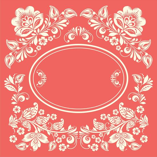 corel - Vintage floral with pink background vector 04.jpg