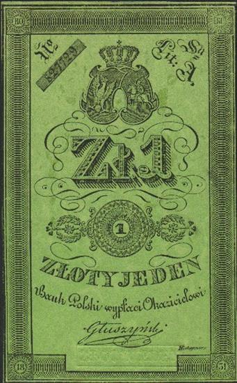 Banknoty polskie - 1831 - 1 zł a.jpg
