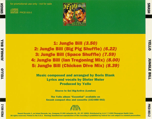 muzyka - 1992 Jungle Bill 2 x CD-Single US1.jpg