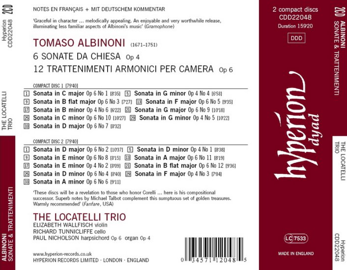 Albinoni, Tomaso - Sonatas, Op.4  6 - c2.jpg
