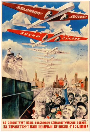 Plakat radziecki 1932-41 - Socialisticheskaya rodina 1935 Klucis.jpg