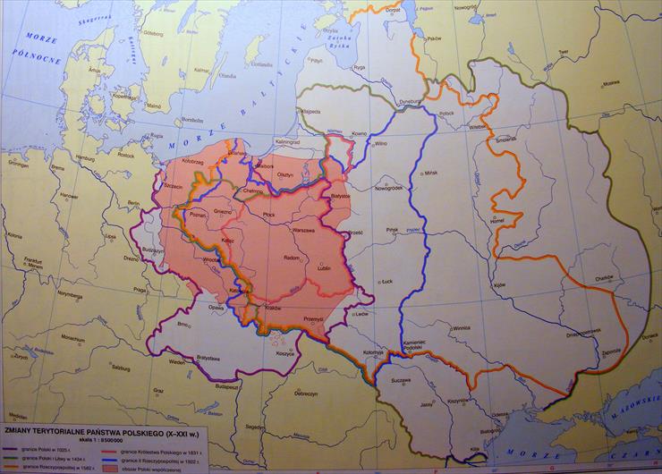 Mapy Polski - X - XXI w - Zmiany terytorialne państwa Polskiego.jpg