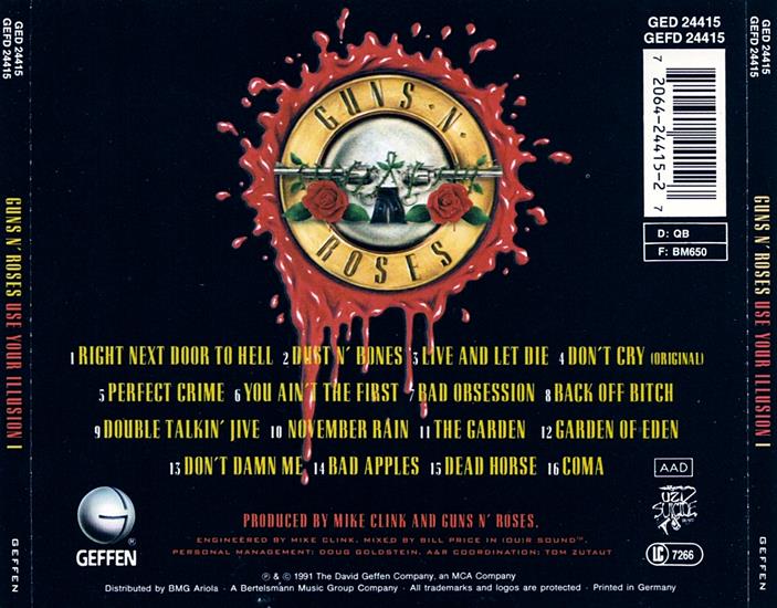 Guns N Roses - 1991  Use Your Illusion - Album  Guns N Roses - Use Your Illusion back.jpg