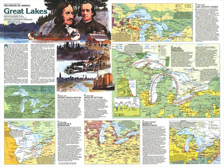 National Geografic - Mapy - Canada - The Great Lakes 2 1987.jpg