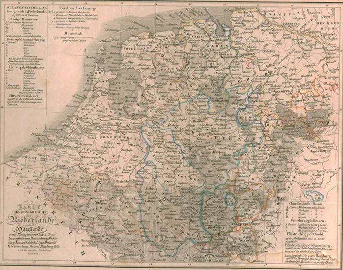 Europa - Holandia - 1830 - mapa polityczna.bmp